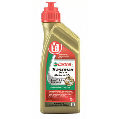 Трансмиссионное масло Castrol для АКПП Transmax Dex III Multivehicle 1 литр.