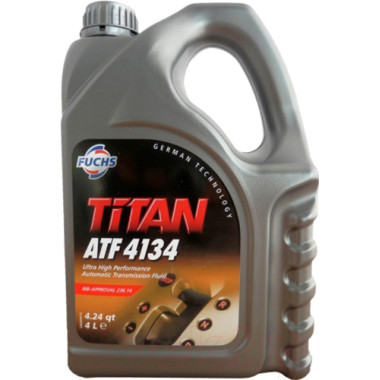 Трансмиссионное масло Fuchs Titan для АКПП ATF 4134 4 литра.