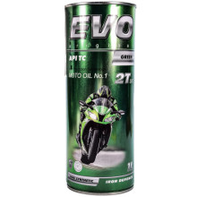 Масло для мототехники EVO MOTO 2T BIO GREEN 1 литр.