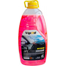Жидкость стеклоочистителя зимняя VipOil -20°C Bubble gum 4 литра.