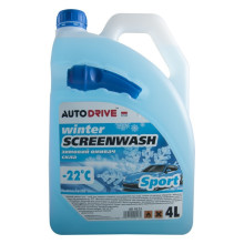 Жидкость стеклоочистителя зимняя Auto Drive Winter Screenwash Sport -22°C 4 литра.