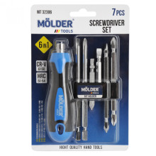 Отвертка со сменными насадками Molder 6 в 1 MT32306