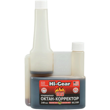 Октан-корректор и кондиционер питания бенз. ДВС с SMT2 Hi-Gear HG3309 240 мл.