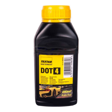 Тормозная жидкость Textar DOT-4 0,25 литра.