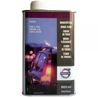 Тормозная жидкость Volvo Brake Fluid DOT-4+ 0,8 литра.